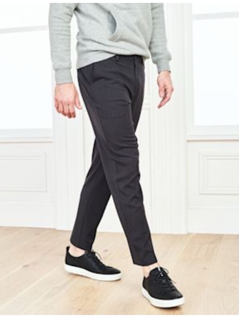 Quince Mens Smart Chino Ultra Stretch 24/7 Pants Dark Charcoal Size 36x28 Preppy